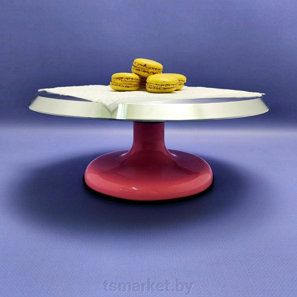 Металлическая подставка для торта/поворотный стол для кондитера на крутящейся ножке, Ø-30.50 см от компании TSmarket - фото 1