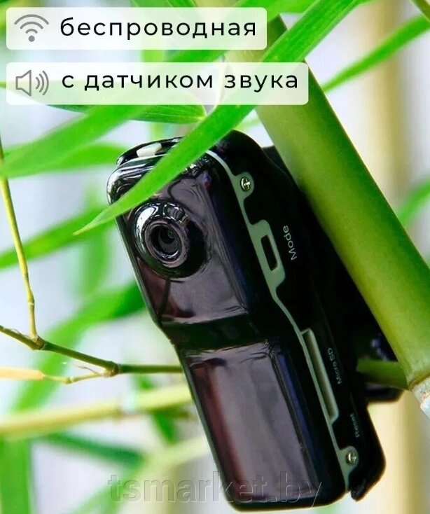 Мини видеорегистратор World Smallest Voice /Беспроводная мини видеокамера - диктофон / Спортивная камера от компании TSmarket - фото 1