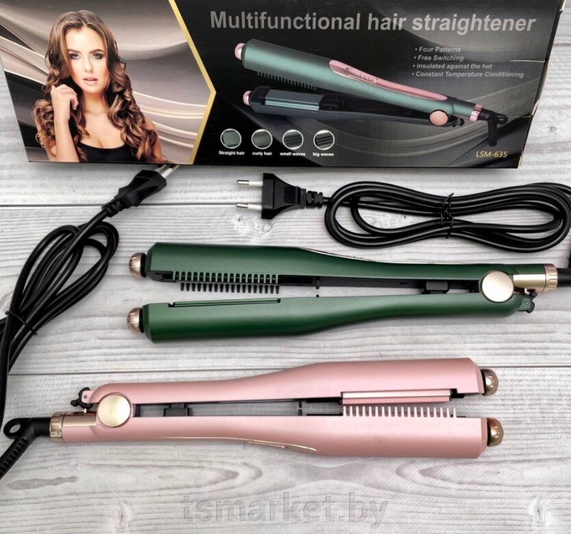 Многофункциональный 4в1 Гофре- выпрямитель для волос Multifunctional Hair Straightener LSM-635 от компании TSmarket - фото 1