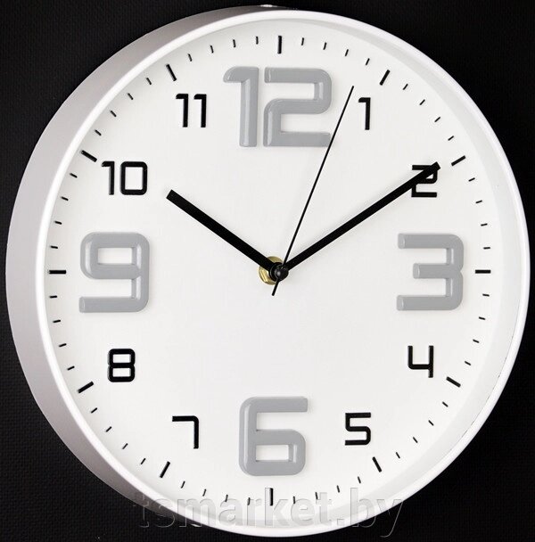 Модные бесшумные настенные часы с большими цифрами от компании TSmarket - фото 1