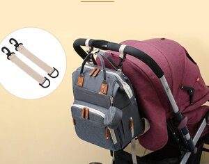 Модный многофункциональный рюкзак с термоотделом, USB и кошелечком Mommy's Urban для мамы и ребенка Серый