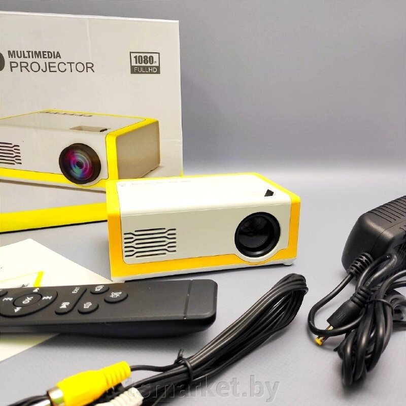 Мультимедийный портативный светодиодный LED проектор Mini Projector M1 FULL HD 1080p (HDMI, USB, пульт ДУ) от компании TSmarket - фото 1