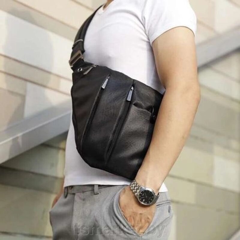 Мужская кожаная сумка Fino от компании TSmarket - фото 1