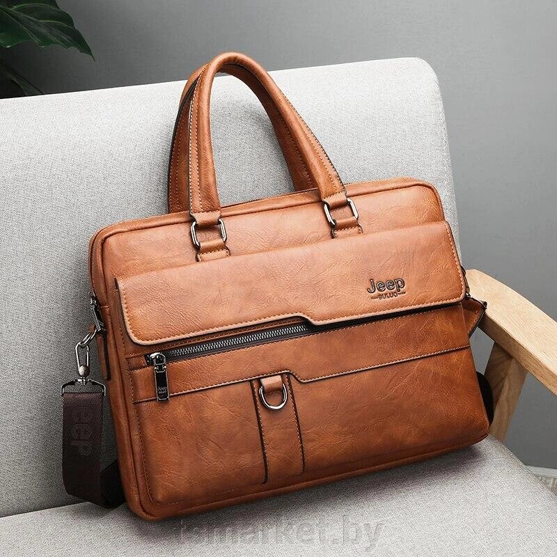 Мужская сумка-портфель JEEP BULUO 3 цвета! от компании TSmarket - фото 1