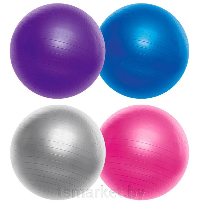 Мяч гимнастический D65см  4 цвета от компании TSmarket - фото 1