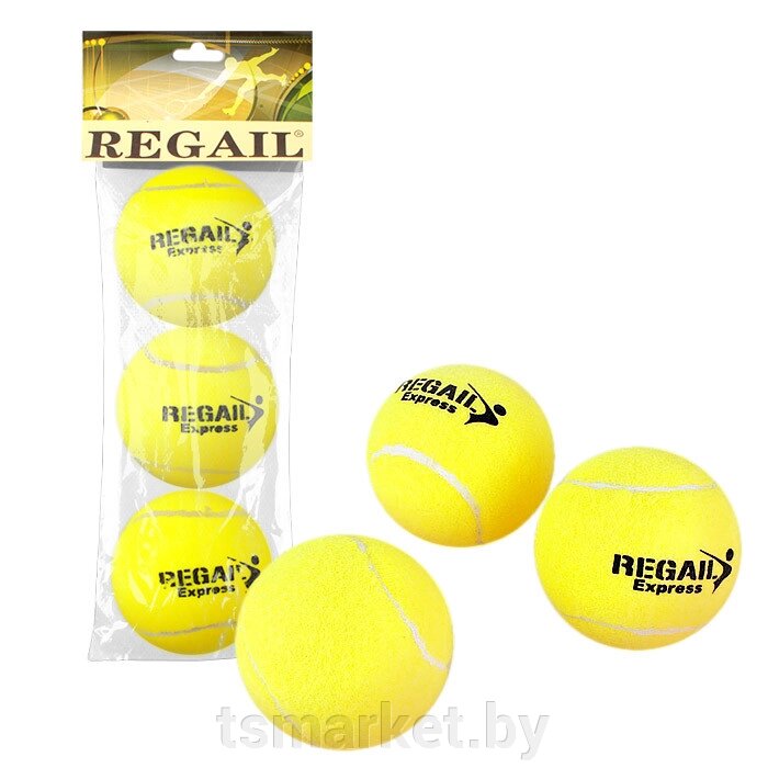 Мячи теннисные 3шт в наборе от компании TSmarket - фото 1