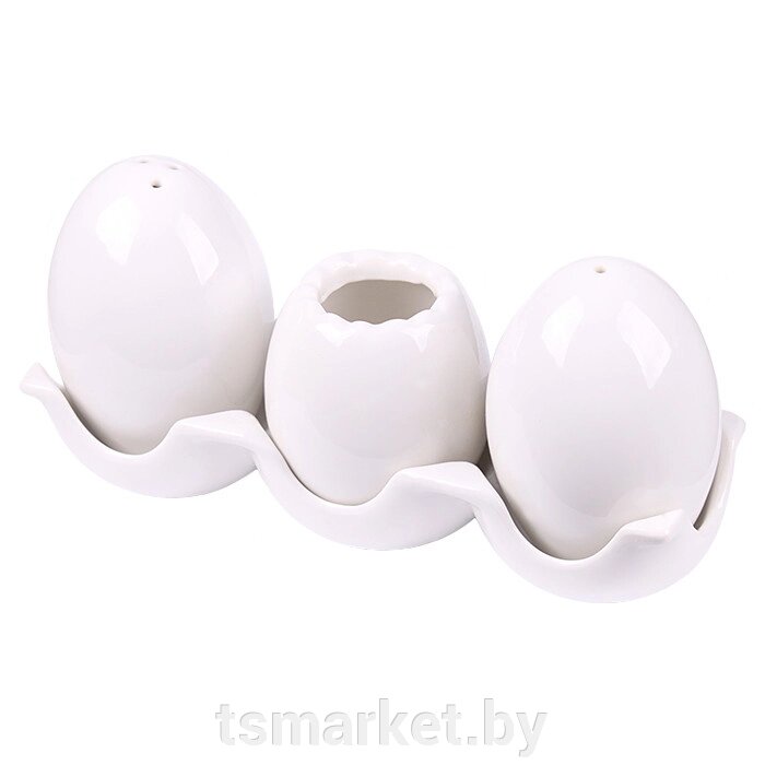 Набор банкок для специй "Яйцо" из керамики от компании TSmarket - фото 1