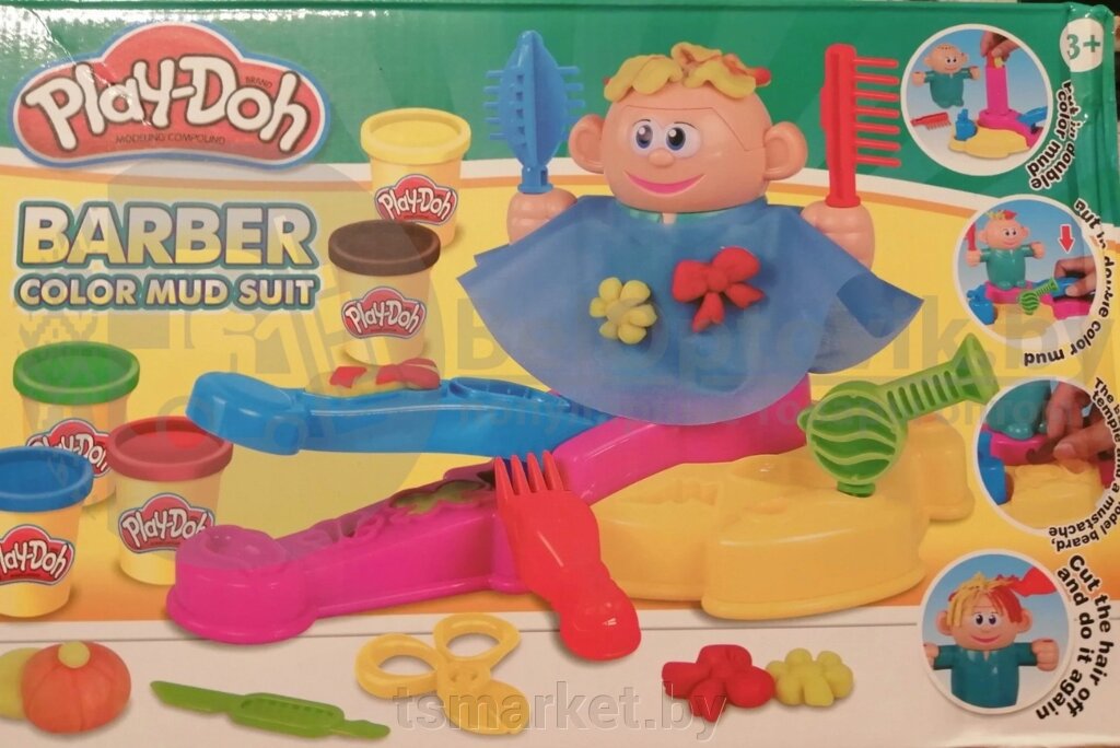 Набор для лепки Play-Doh мягкий пластилин «Парикмахер» от компании TSmarket - фото 1