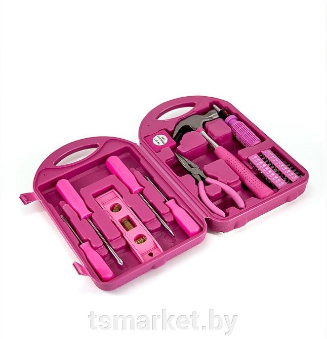 Набор инструмента Joli Angel TLK-029-R 29 предметов в розовом кейсе от компании TSmarket - фото 1