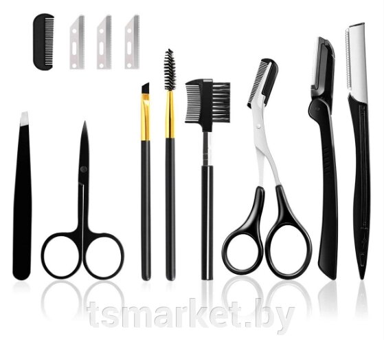 Набор из 11 профессиональных инструментов для моделирования бровей и ресниц SiPL от компании TSmarket - фото 1