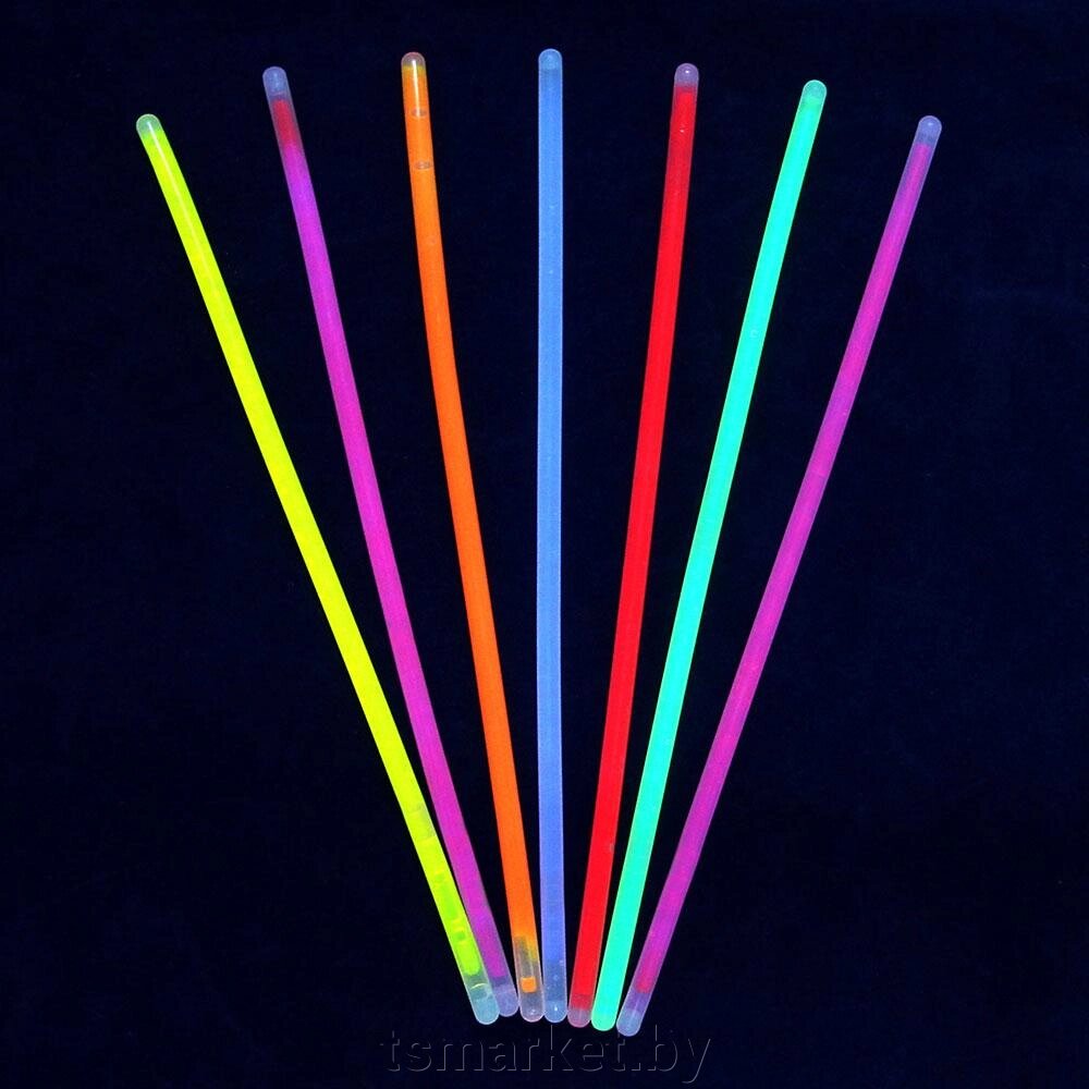 Набор неоновых палочек 10шт, флуоресцентная краска, длина 20 см от компании TSmarket - фото 1