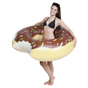 Надувной круг для плавания Пончик шоколадный, разные размеры!