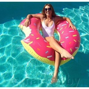 Надувной круг donut float от компании TSmarket - фото 1