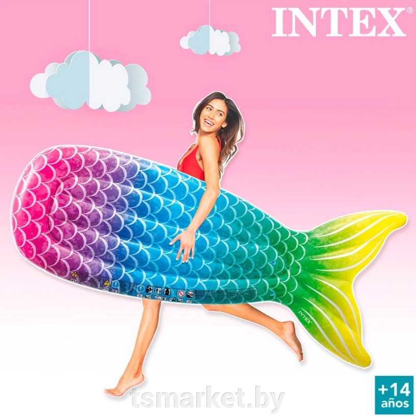 Надувной матрас Intex Хвост русалки 178x71x18 см от компании TSmarket - фото 1