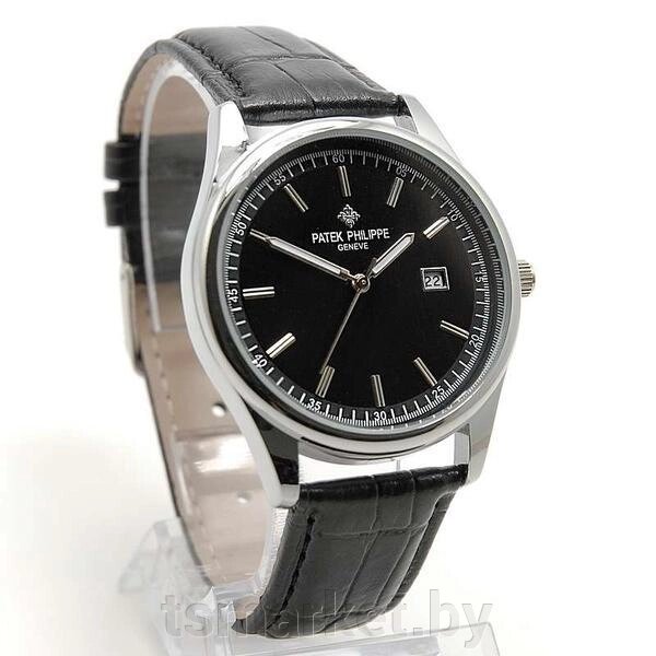 Наручные мужские часы Patek Philippe YH-1012 на кожаном ремешке от компании TSmarket - фото 1