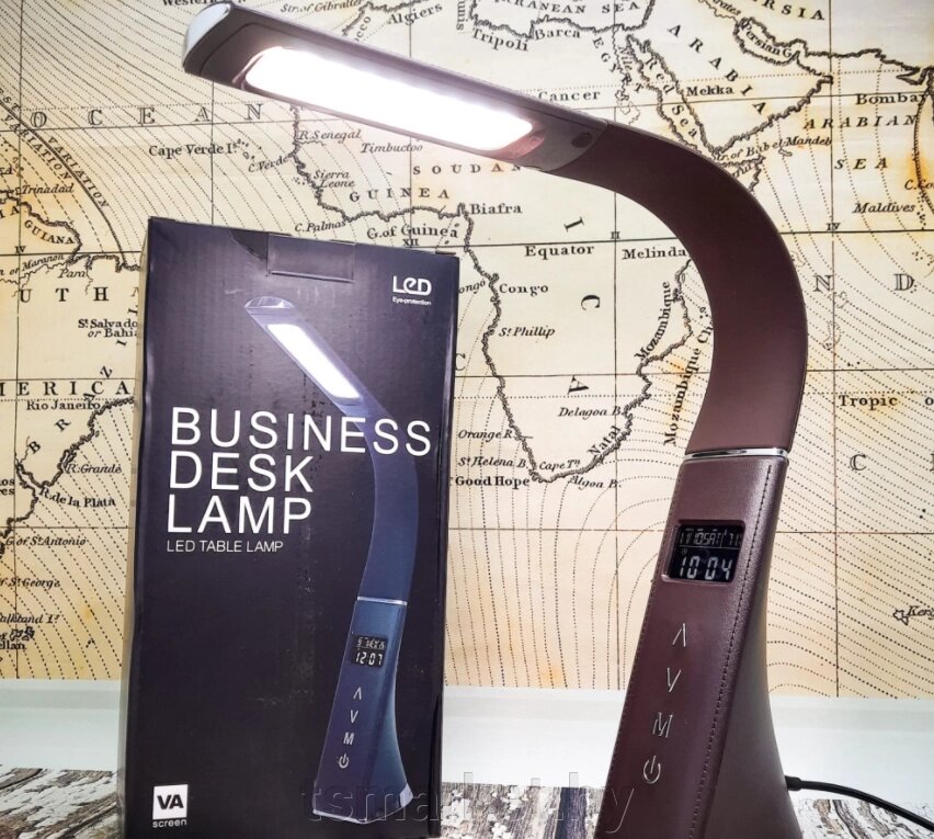 Настольная Бизнес Лампа с LCD-дисплеем Business Desk lamp Led (календарь, часы, будильник, термометр, 3 режима от компании TSmarket - фото 1