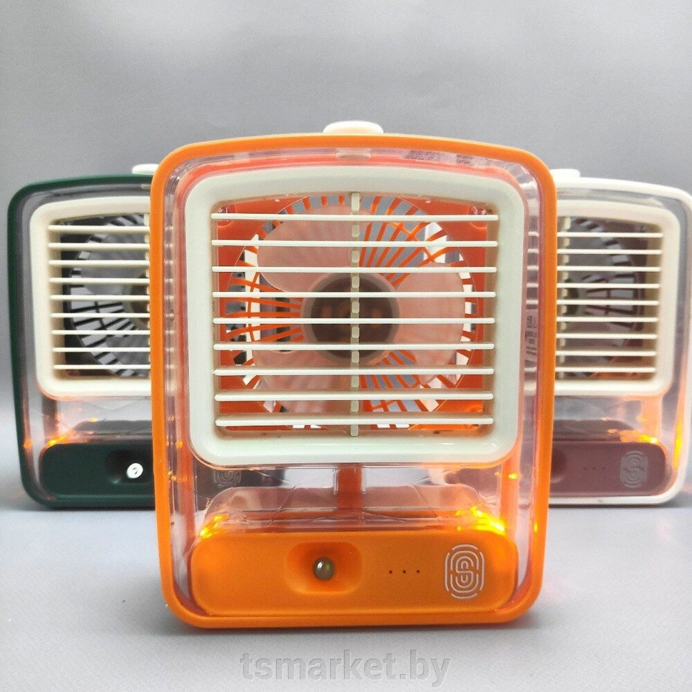 Настольный мини - вентилятор Light air conditioning MINI FAN беспроводной (увлажнение и охлаждение, 3 режима) от компании TSmarket - фото 1
