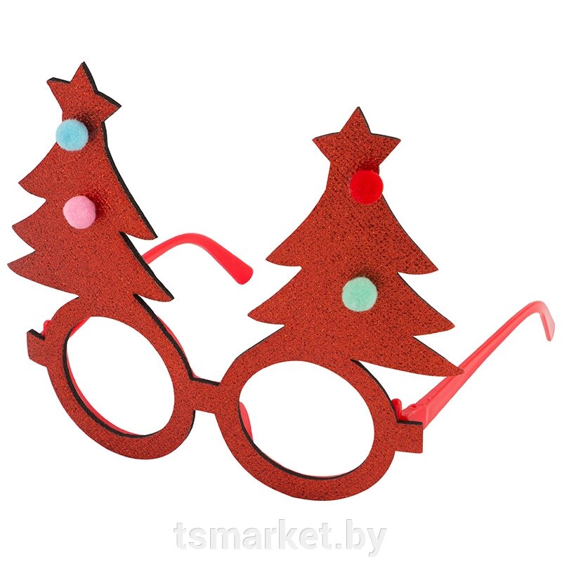 Новогодние карнавальные очки 3 варианта от компании TSmarket - фото 1