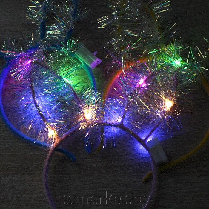 Обруч со светодиодными кроличьими ушками и led подсветкой от компании TSmarket - фото 1