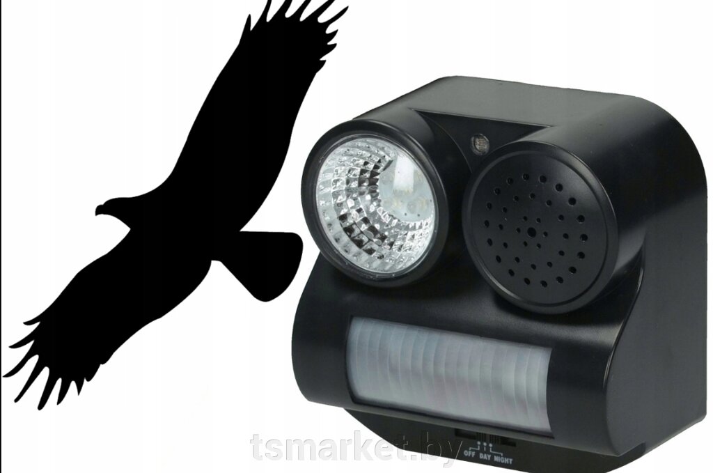 Отпугиватель птиц SiPL свет+крик орла OD12A от компании TSmarket - фото 1