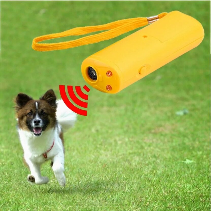Отпугиватель собак ультразвуковой с фонарем, радиус 10м от компании TSmarket - фото 1