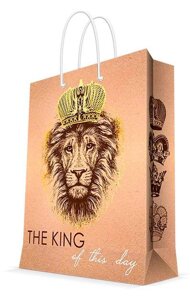 Пакет для сувенирной продукции "The King", с ламинацией, 26x32.4x12.7см