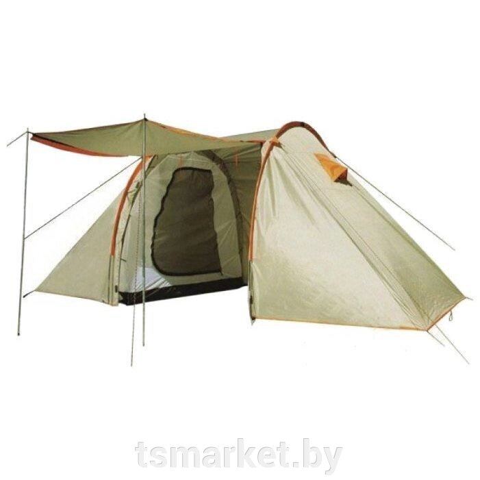 Палатка туристическая LanYu 1913 двухкомнатная 4-х местная 150+140+150х230х180 см с тамбуром от компании TSmarket - фото 1