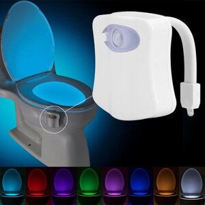 Цветная подсветка для унитаза LED с датчиком движения LIGHT BOWL