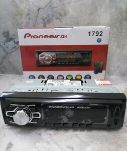 "Автомобильный ресивер Pioneer. ОК 1792 MP3/ USB /TF/FM/AUX/RCA Bluetooth