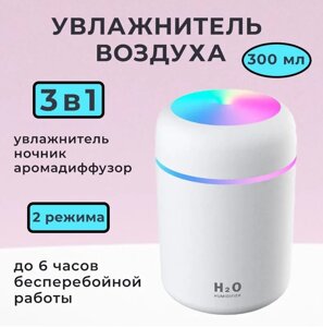 Ультразвуковой увлажнитель воздуха-ночник Aroma H2O, 300 ml