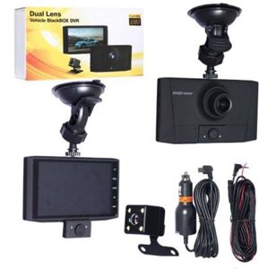 Видеорегистратор Vehicle BlackBOX DVR Dual Lens A68 с тремя камерами для автомобиля