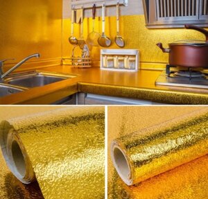 Кухонная алюминиевая фольга - стикер (60смх3м) Масло - защитная и огнестойкая