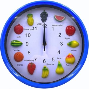 Часы настенные. 3D фрукты, 17см