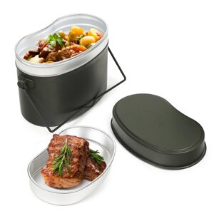 Котелок для похода ECOS Bowler Camp-S10 алюминиевый, 1,7л