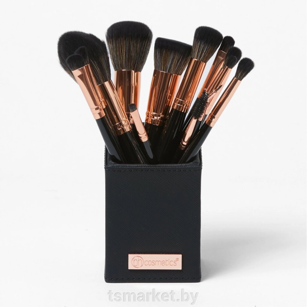 Набор кистей Premium класса с подставкой BH Signature Rose Gold – 13 (кистей) Piece Brush Set - заказать