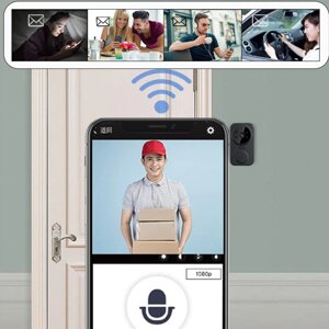 Умный беспроводной видеоглазок Mini Smart DOORBELL Wi-Fi управление