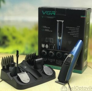 Универсальный набор для стрижки волос 5 в 1 VGRNavigator V-172(для волос, бороды, носа, усов, ушей, 9насадок)