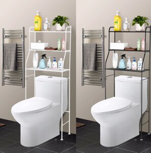 Стеллаж - полка напольная Washing machine storage rack для ванной комнаты над бочком унитаза