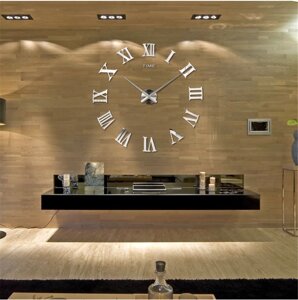 Часы настенные «Сделай сам» римские цифры, золото, от 80 см.