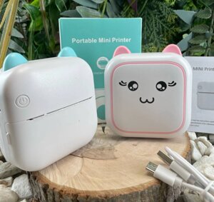 Мини принтер Mini Learns Printer для печати с телефона