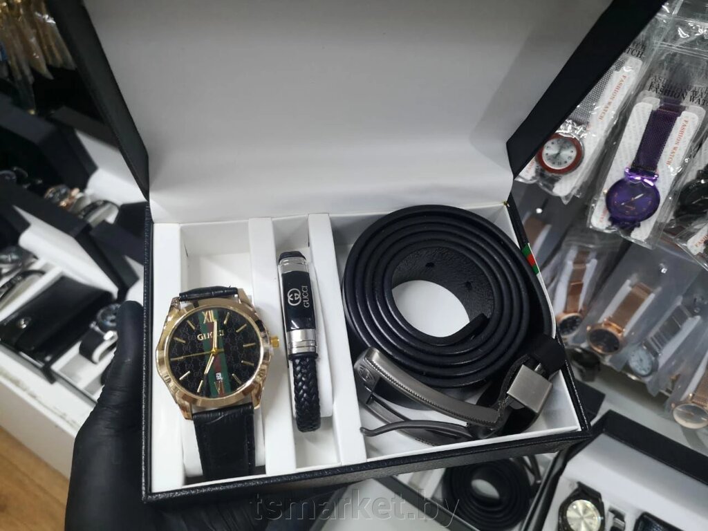 Подарочный набор для мужчин часы и ремень .Различные бренды. от компании TSmarket - фото 1