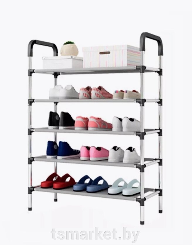 Полка для обуви металлическая Easy Shoe Rack / Этажерка / Обувница напольная от компании TSmarket - фото 1