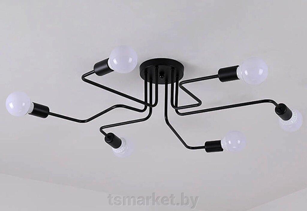 Потолочный светильник Loft на 6 ламп SiPL ZD74F от компании TSmarket - фото 1