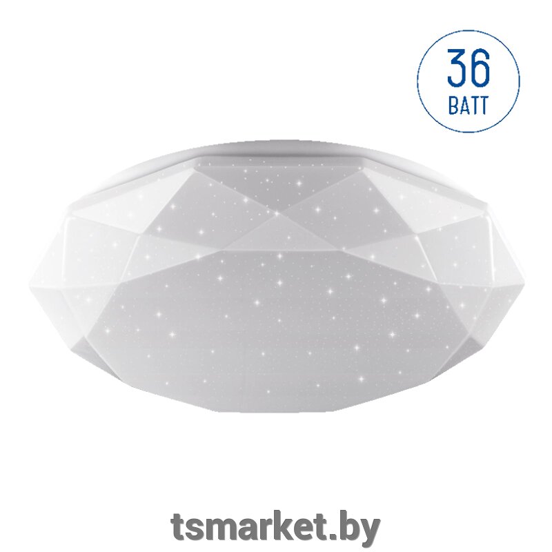 Потолочный светильник Lumin'arte KVAZAR C10LLW36W LED 6000К 36Вт 2800Лм, 390x75мм /1 от компании TSmarket - фото 1