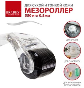 Прибор для омоложения и подтяжки Мезороллер 540 игл 0,5мм. Bradex