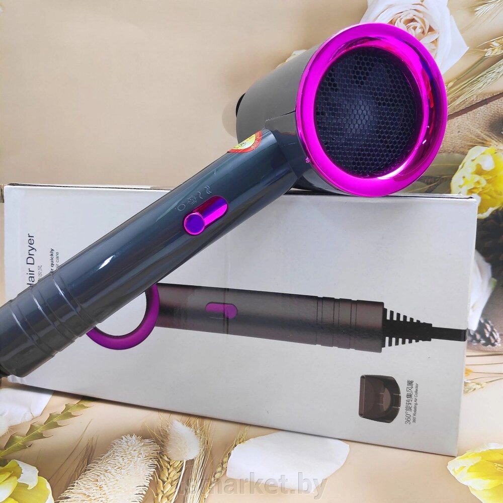 Профессиональный фен для сушки и укладки волос Powerful Hair Dryer 800W (2 темп. режима, 2 скорости) от компании TSmarket - фото 1