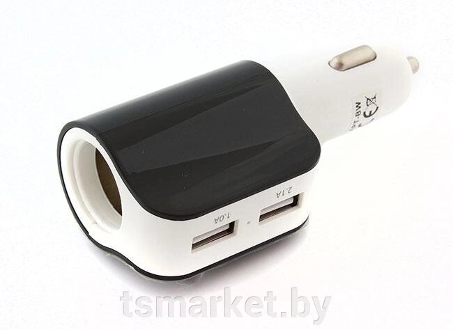 Разветвитель прикуривателя SiPL 2 USB 2.1 А от компании TSmarket - фото 1