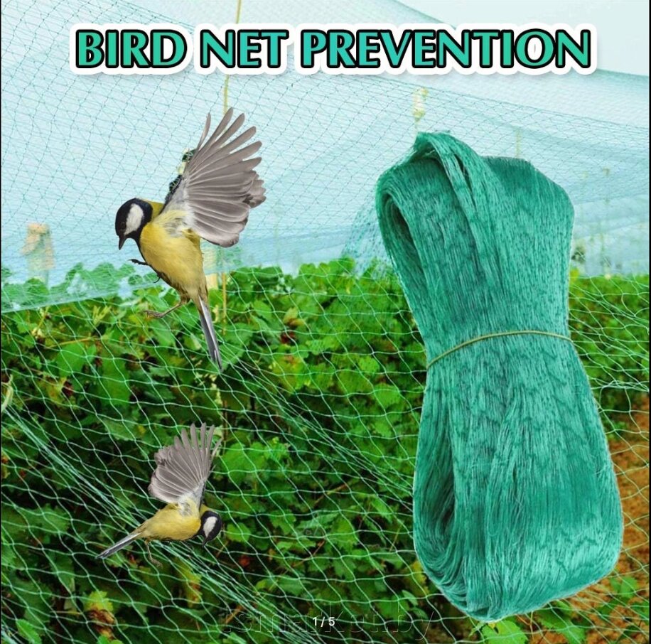 Сетка для защиты урожая от птиц 2*5м от компании TSmarket - фото 1