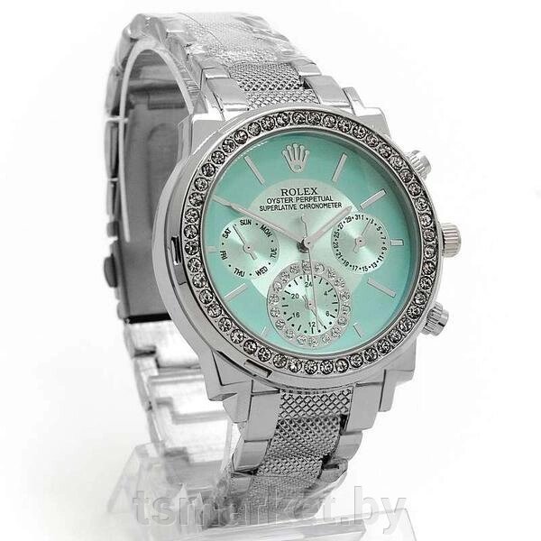 Шикарные женские часы в cтиле Rolex 6890G  Серебро 3 варианта от компании TSmarket - фото 1
