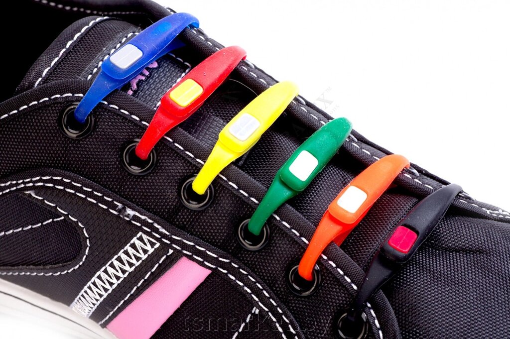 Шнурки силиконовые цветные от компании TSmarket - фото 1